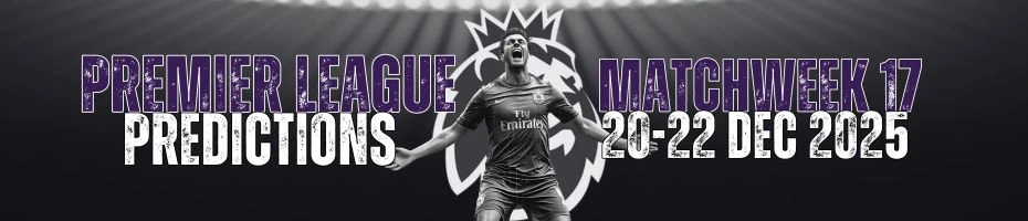 Premier League Fixtures Banner mw17