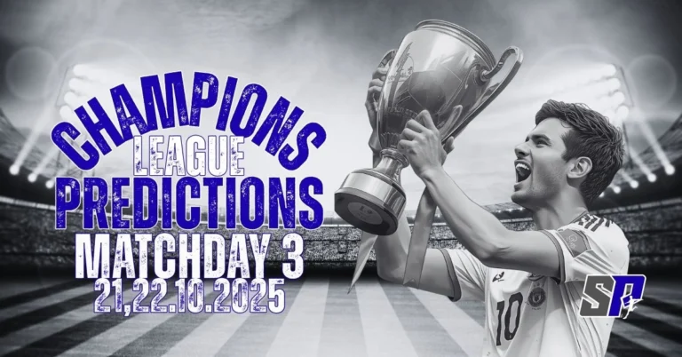 Champions League Matchday 3 Predictions (2025–26)