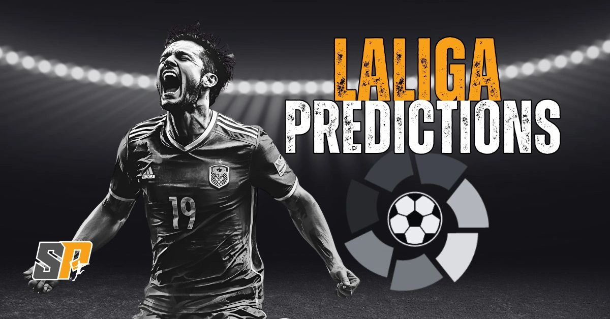 La Liga football player celebrating a goal during a league match