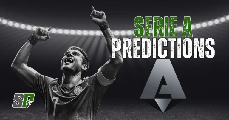 Serie A football player celebrating a goal during a league match